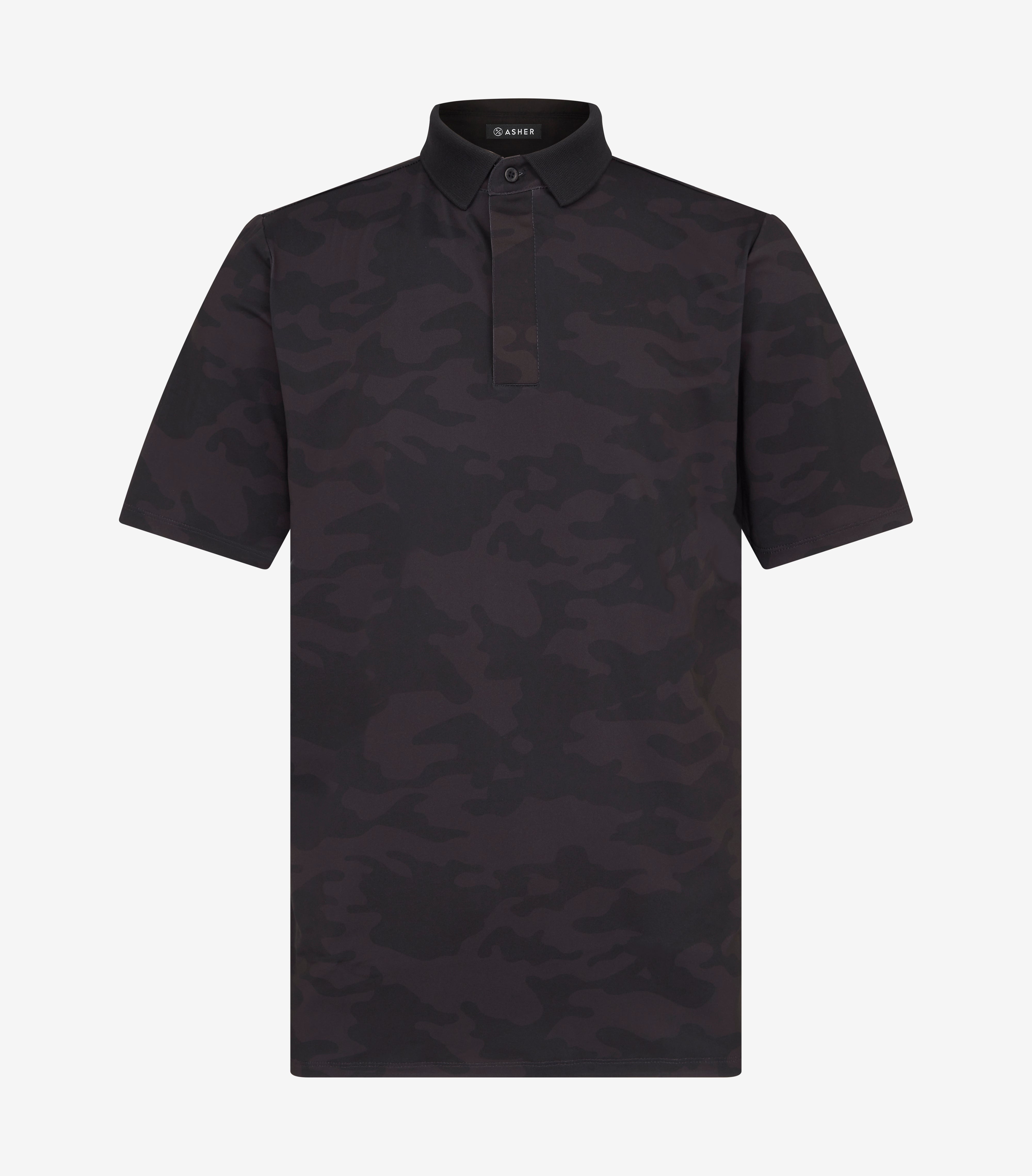 Black camo hot sale polo shirt