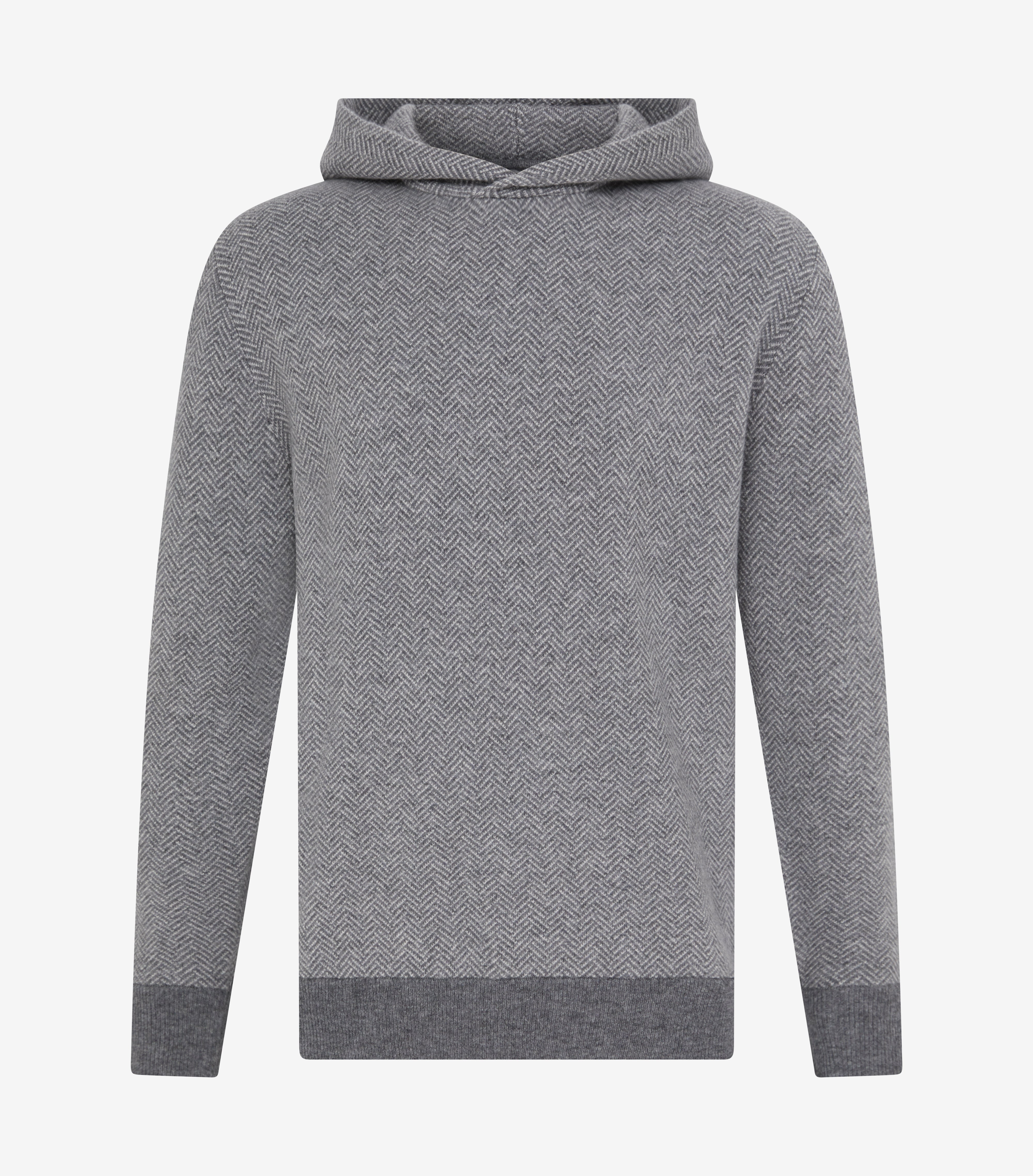 Sero Cashmere Hoodie - Herringbone